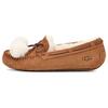 Dakota Pom Pom Casual Slip-On Suede Flats Women Flats Chestnut 1124030-CHE