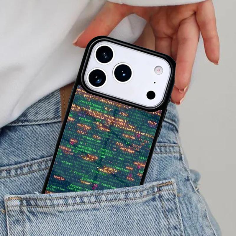 Чехол для телефона 'Code design programmer' для iPhone 17ProMax 12 13 14 15 16e 17 Pro Max Plus Air Cover