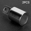 2pcs Stainless Steel Top Eye End Slide Cap 22mm 0.9in Hardware Accessories for Marine Boat