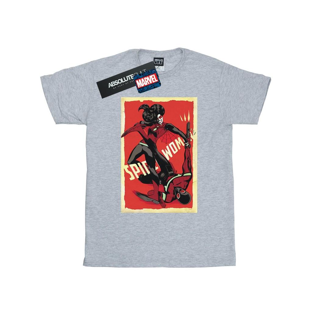 Marvel Mens Spider-Woman Fight T-Shirt