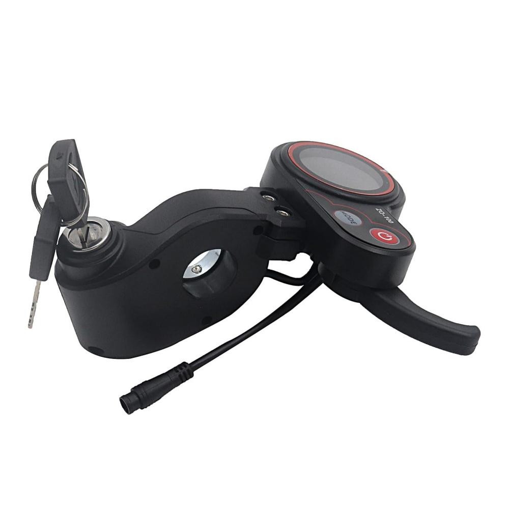 ЖК-дисплей с дросселем и 6-контактным переключателем, с ключом для электрического замка двери, для электрического самоката