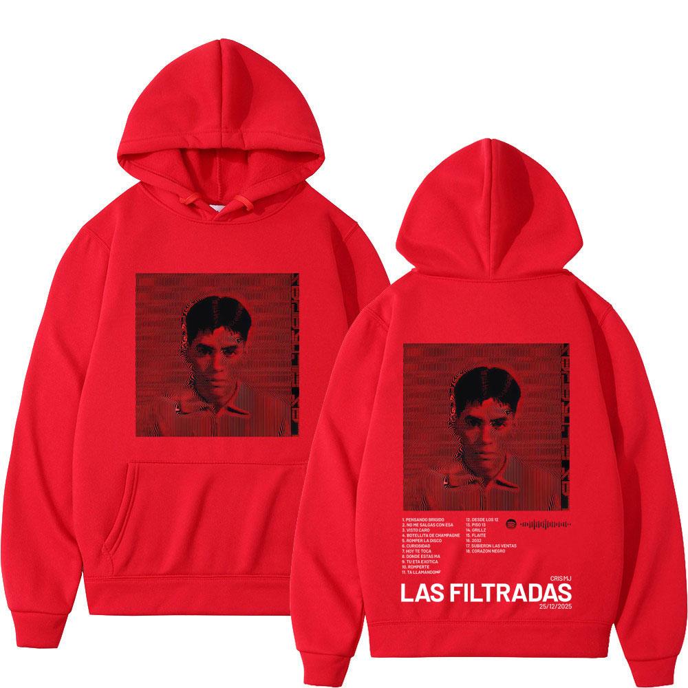 Rapper CRIS MJ Tour 2025 Album Graphics Hoodie Men Women Fashion Vintage Pullover Winter Long-sleeved Hip-hop Casual Sportswear