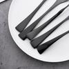 24Pcs Black Dinnerware 18/10 Stainless Steel Flatware Set Steak Knife Fork Spoon Teaspoon Cutlery Set Food Tableware Silverware