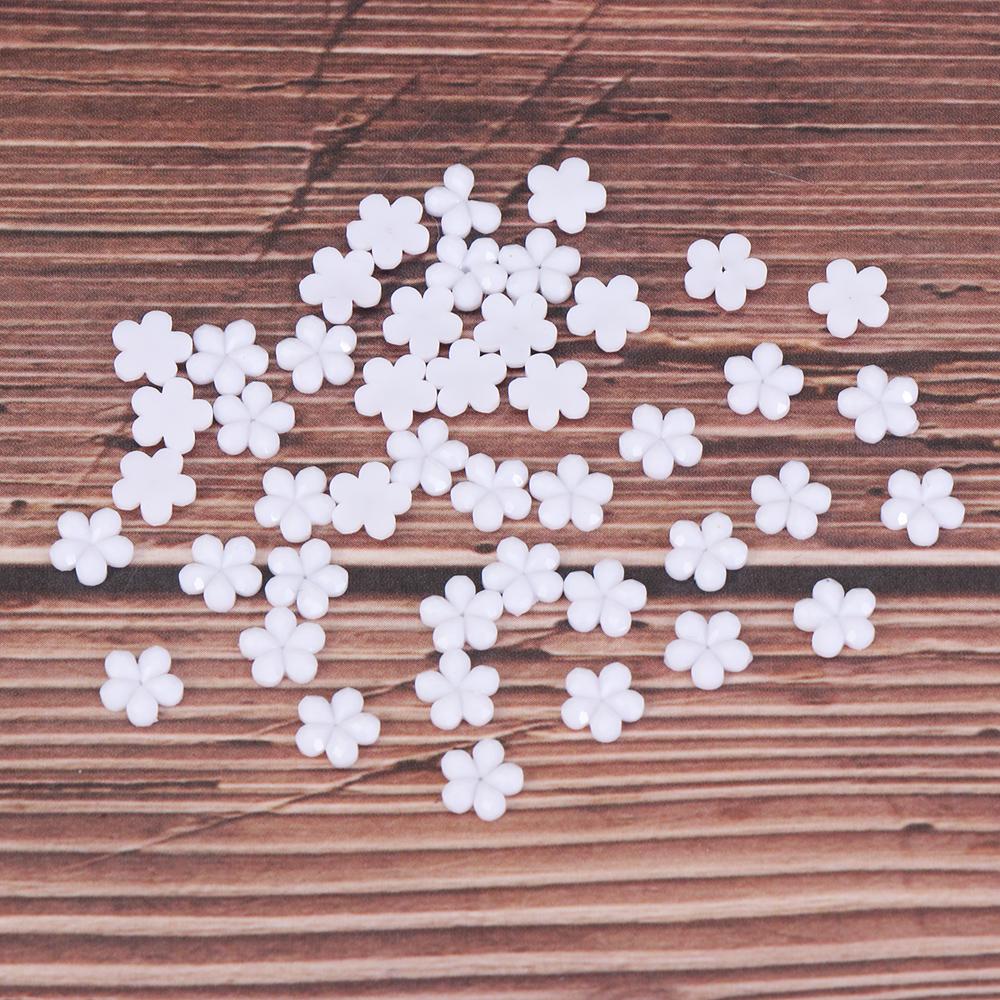 100/500pcs Material Package Flower Cute Resin Drill Nail Art Decoration Nail Beauty Rhinestones