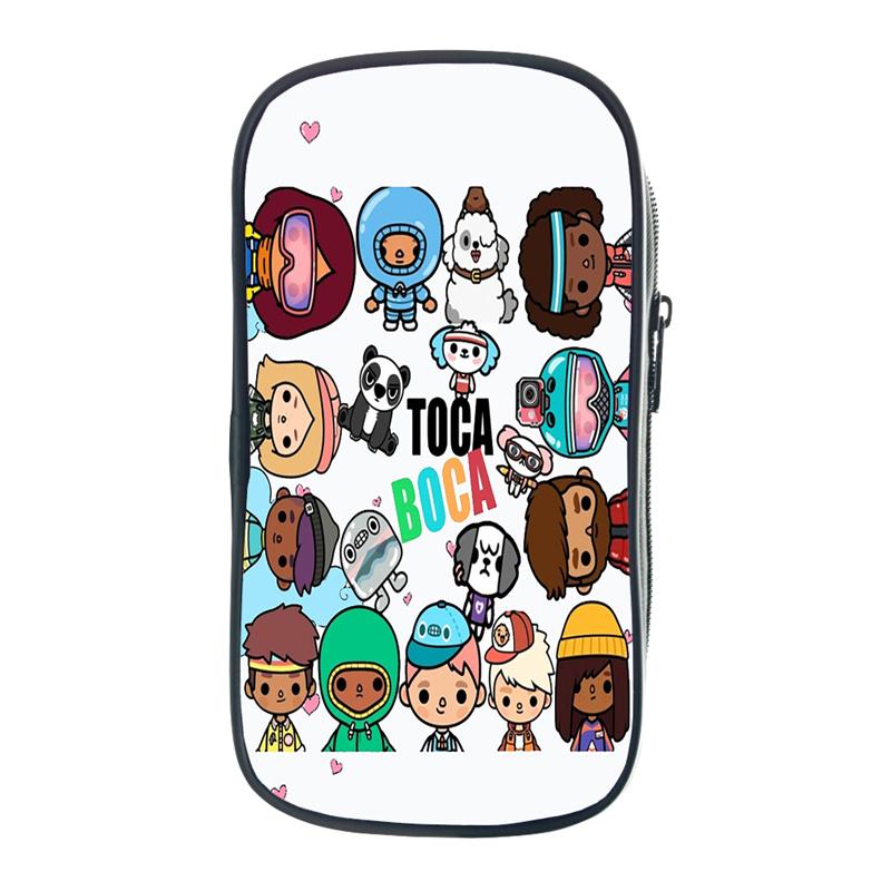 Toca Life World Пенал Подарок Детям Мальчикам Студентам Пенал Для Хранения Ручки Сумка Школьные Принадлежности Коробка Канцелярских Принадлежностей