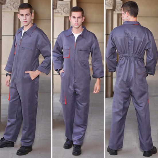 Мужской рабочий комбинезон, комбинезон с лацканами и длинными рукавами, устойчивый к загрязнениям, на молнии, с карманами, свободный крой