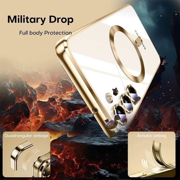 Coque de Protection - BOOLING - pour Samsung Galaxy A07 - Doré - Antichoc - Protection Caméra