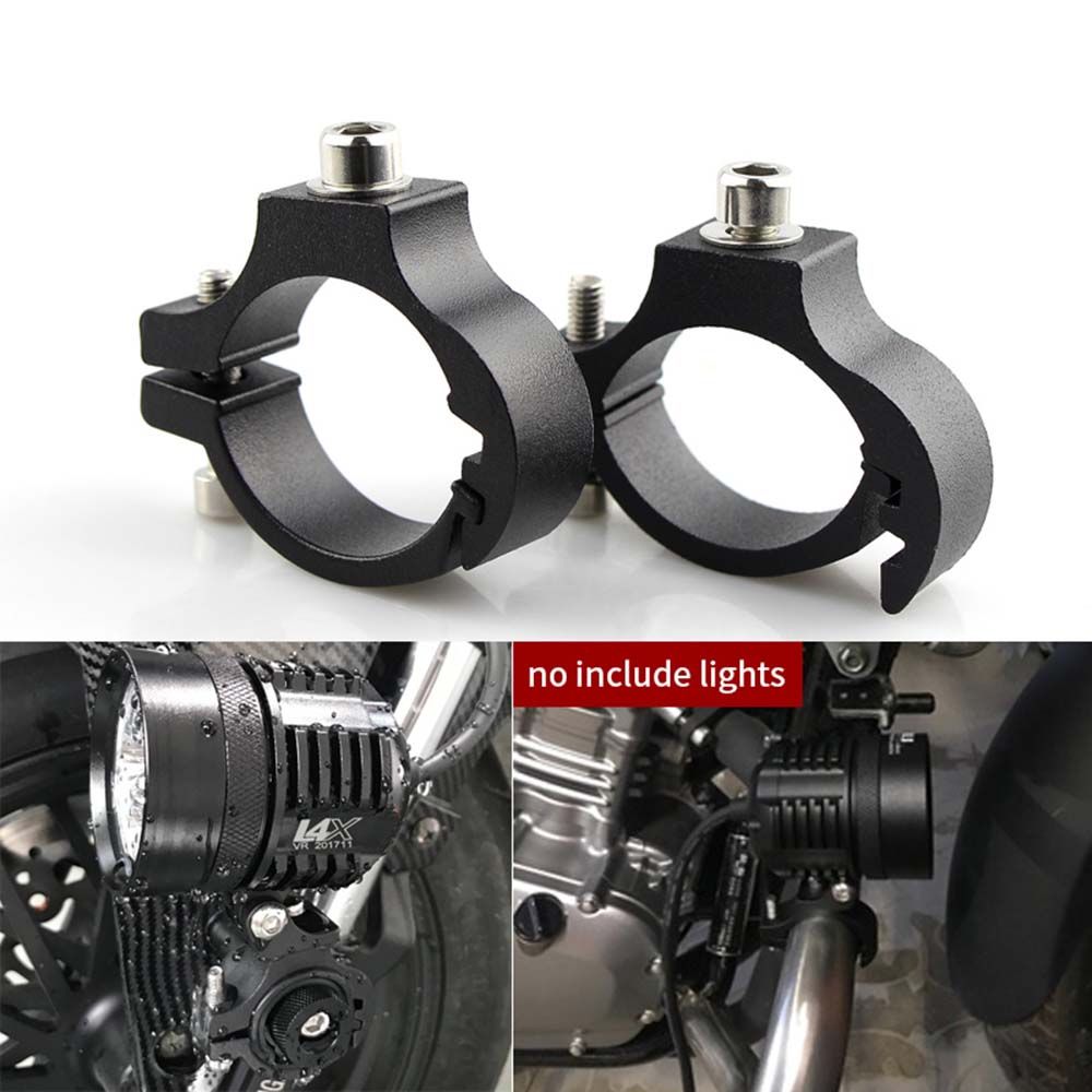 For LED Light Bar Motorcycle Headlight Bracket Light Holder Spotlight Mount Fork Mount Clamp