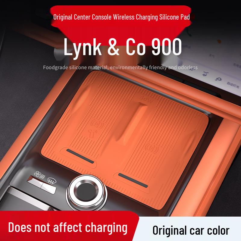 Wireless Charger Protection Pad for Lynk & Co 900 - Silicone Car Accessory, Original Color