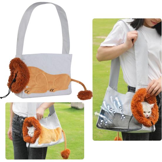 Сумка-переноска для кошек Pet Out, сумка-слинг в форме головы льва, сумка-переноска для маленьких кошек и собак