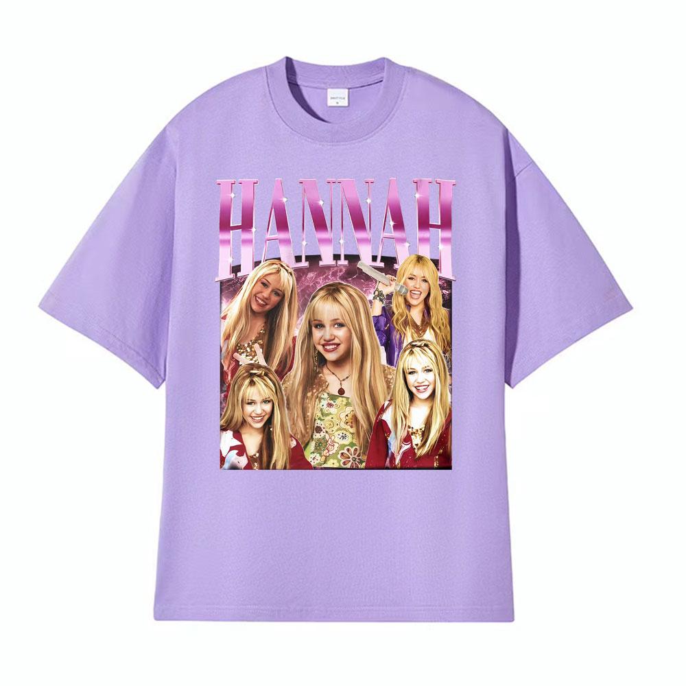 Limited Retro Hannah Montana Movie T Shirts Men Women Harajuku High Street Oversized Tshirt Casual Comfort Short Sleeve T Shirt