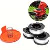 1set Trimmer Line Replacement Spool For Black+ Decker, Autofeed 30 Ft, 0.065-inch, Cap And Spring, Compatible With Gh900 Gh600 Gh610
