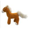 Cute Simulation Pony Doll Plush Toy Brown Pony Zodiac Horse Doll Children Soothing Doll