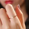 Open Very Thin Ring Women's Sterling Silver Minority Fashion Gang Drill Personality High Sense Little Finger Ring Fine Circle