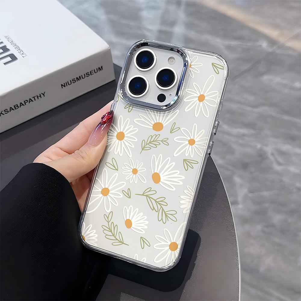 Роскошный прозрачный чехол Clmj Art с ромашками для Google Pixel 10 9 8 7 8A 9A XL Pro 4G 5G, мягкий силиконовый TPU задняя крышка