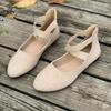 Women Ballet Shoes Shallow Elasticated Straps Round Toe Women Shoes Flat Heel Women Shoes