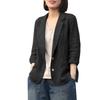 ZANZEA Women Casual Turn Down Collar Long Sleeve Thin Unlined Cardigan Tops Decorative Pocket