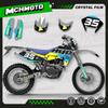 MCHMFG Graphics Background Decals Stickers Kits For Husqvarna TE 250 2001 2002 2003 2004 SM 450 2002 2003 2004 Semi-