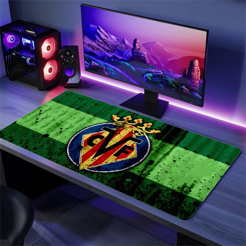 Villarreal Print Cushion Non-slip Laptop Tablet Big Mousepad XXL Mat Mini PC Playmat With Lock edge