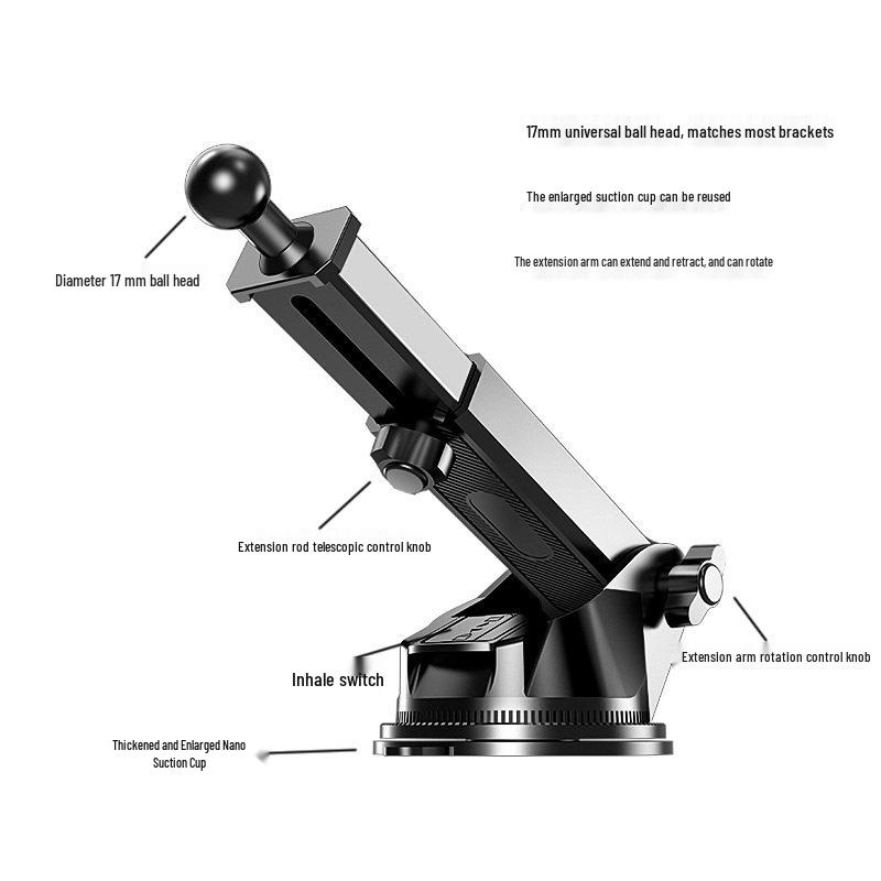 Универсальный автомобильный держатель для телефона 2025 с защитой от тряски для приборной панели и вентиляционного отверстия