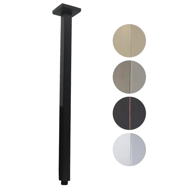 Stainless steel eco-friendly bathroom ceiling mounted square shower arm spray fixed shower head sprinkler arm