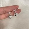 925 серебряные серьги-гвоздики Love, женские серьги-гвоздики с нишевым дизайном, элитные серьги-бантики, легкие, роскошные, простые, темпераментные серьги