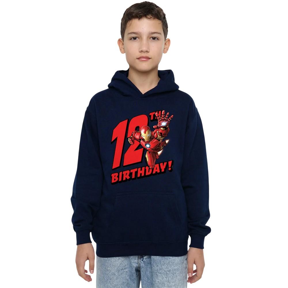 Marvel Childrens/Kids Iron Man 12th Birthday Hoodie