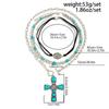 IngeSight.Z 4 шт./комплект Винтажный Зеленый Камень Крест Иисуса Подвеска Ожерелья Женские Бохо CCB Бусины Чокер Украшения Аксессуары Подарки