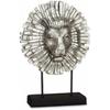 Decorative Figurine - GIFT DECOR - Silver Lion - 28 X 38.5 X 11.5 Cm - 4 Units - Interior