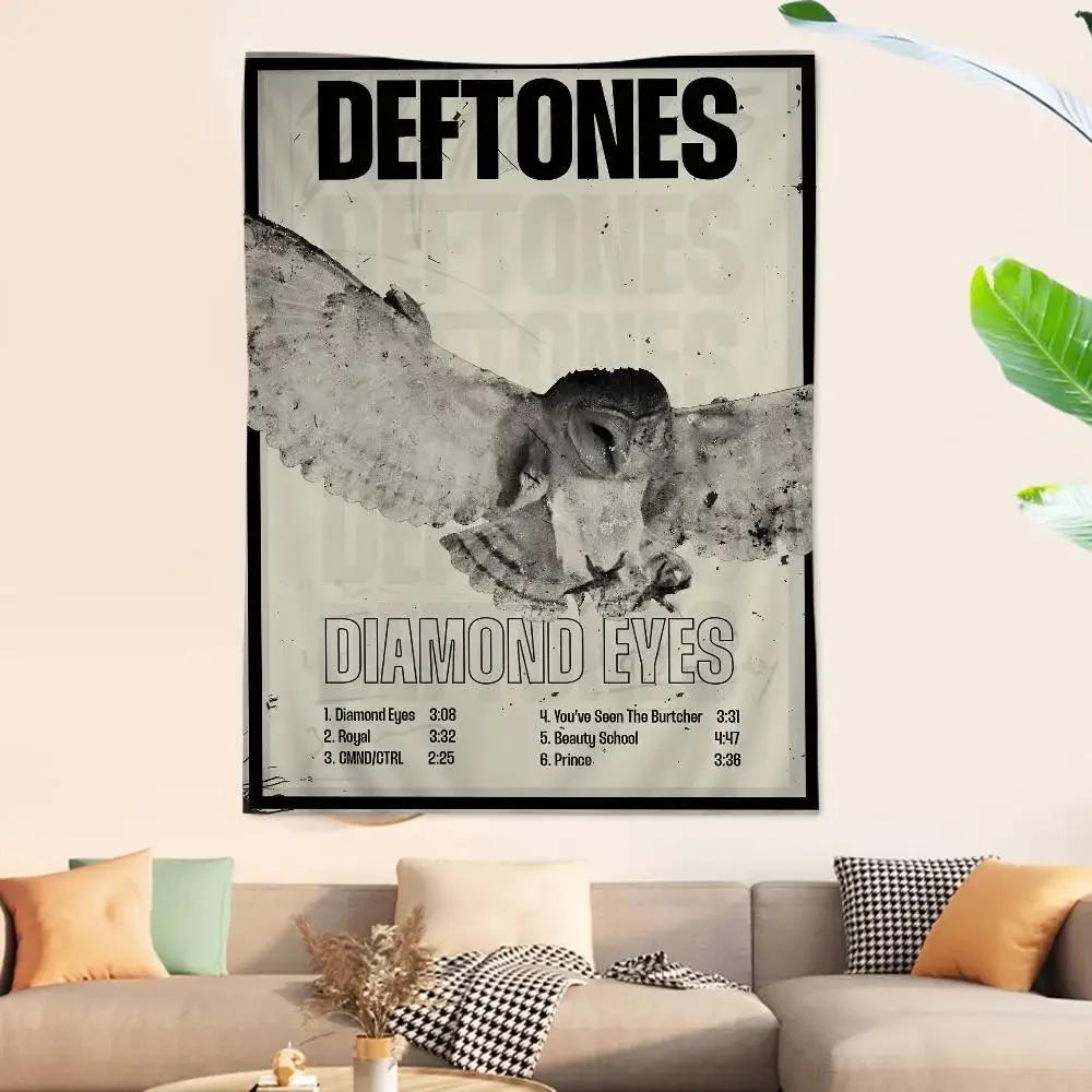 Рок DDeftones Группа Диаграмма Гобелен Богемные Настенные Гобелены Мандала Настенное Искусство Декор