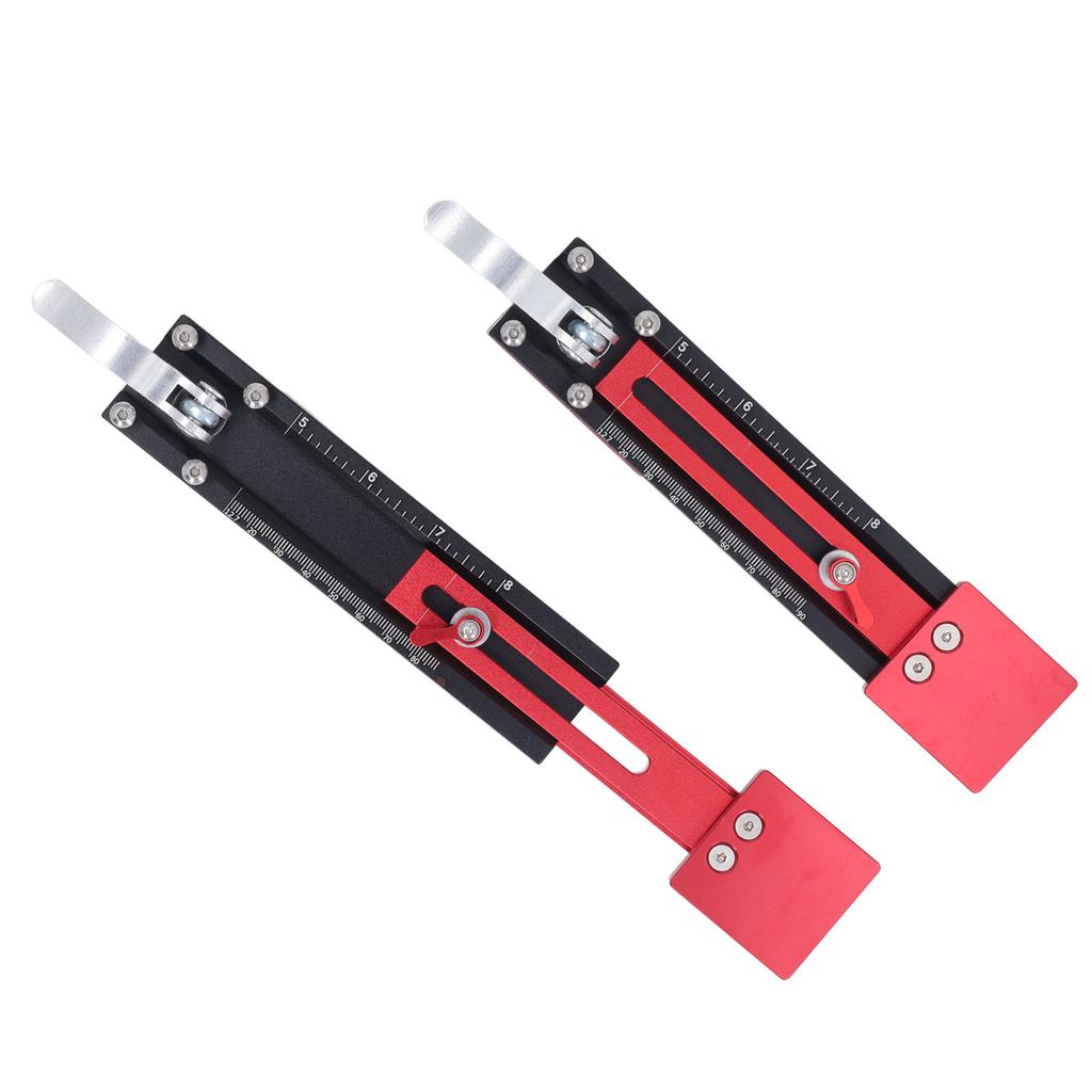 2 шт. Раздвижной монтажный калибр из алюминиевого сплава, прозрачные стандартные шкалы, раздвижной монтажный инструмент