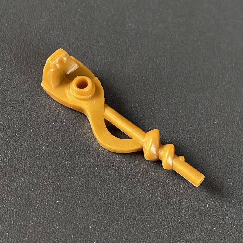 Строительный блок из мелких частиц, миниатюрная трость фантомного ниндзя 98134 28556, трость в виде змеи, скипетр фараона