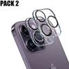 Tempered Glass Protection Film for iPhone 14 Pro Lens Camera (6.1") - Pack of 2