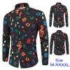 Новая модная мужская рубашка, индивидуальная рубашка с 3D цифровой печатью, молодежная рубашка с длинными рукавами, мужские топы