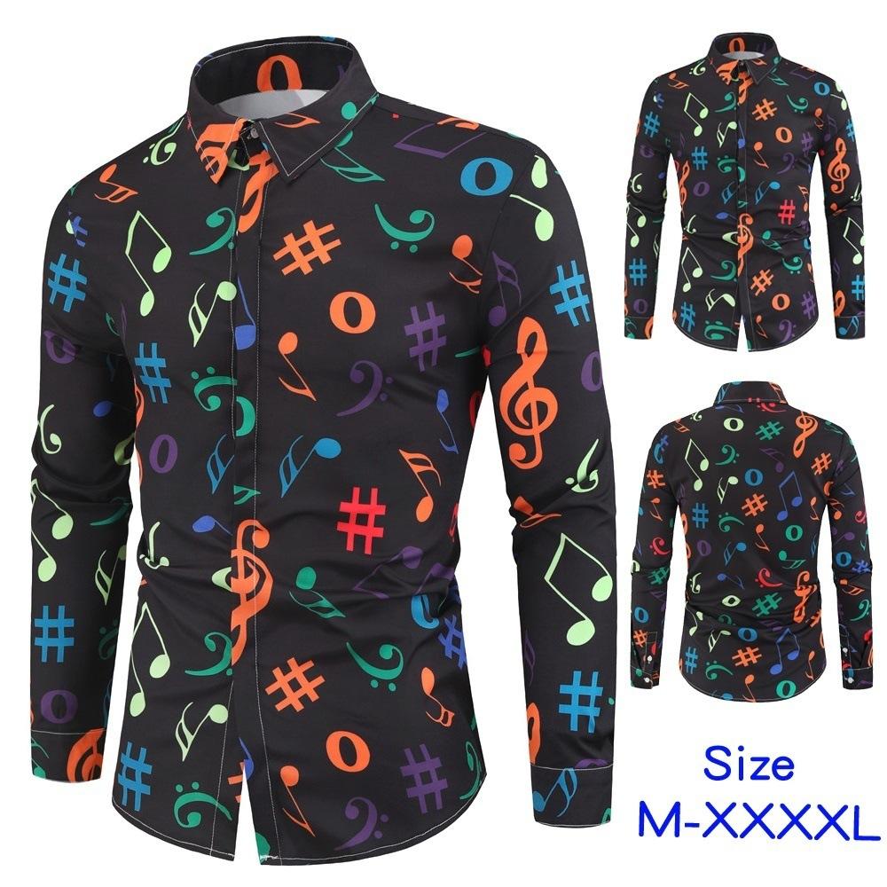 Новая модная мужская рубашка, индивидуальная рубашка с 3D цифровой печатью, молодежная рубашка с длинными рукавами, мужские топы