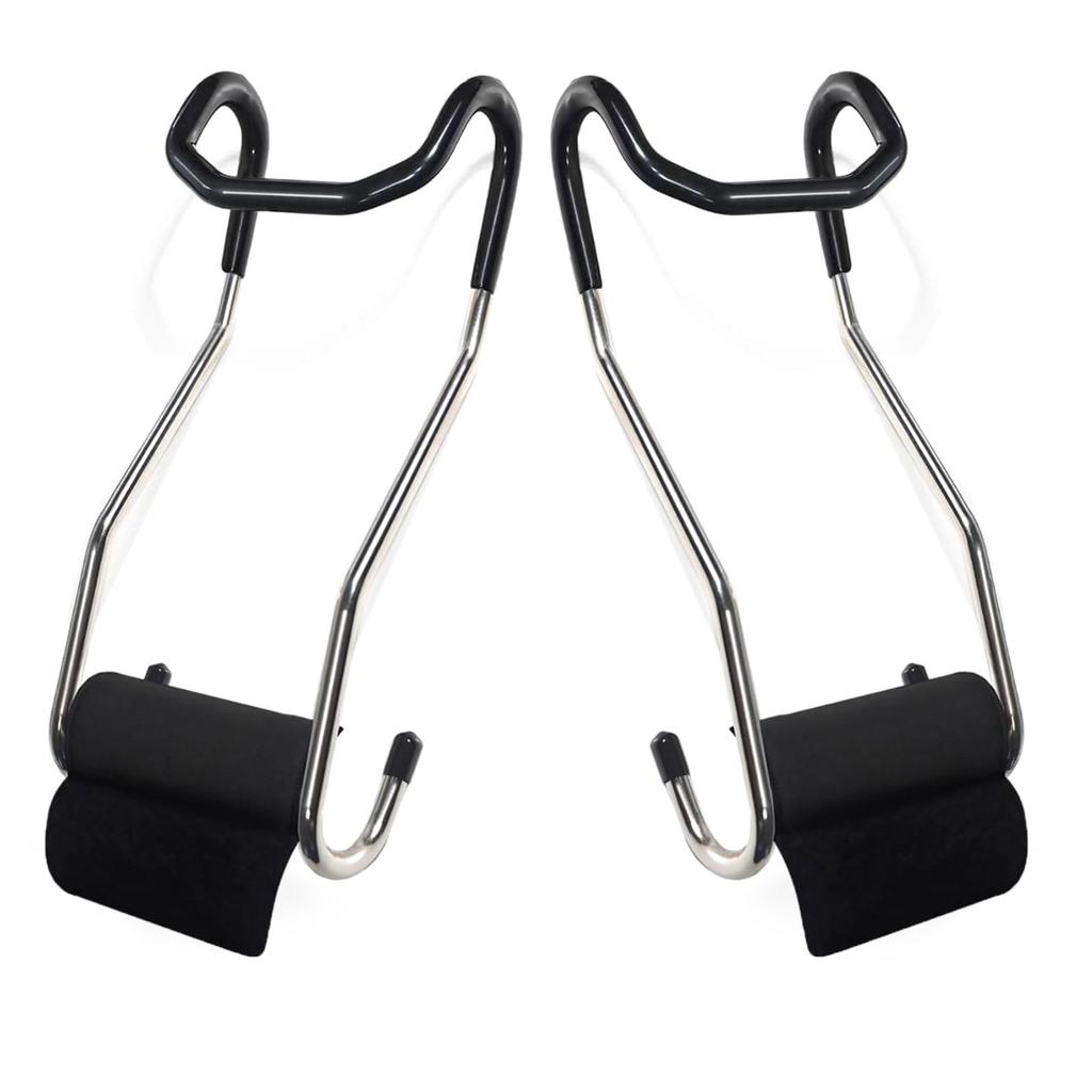 1 пара крюков-подстраховщиков для гантелей, насадки для стойки для гантелей, подвес-подстраховщик для гантелей, насадка для штанги, соединитель безопасности
