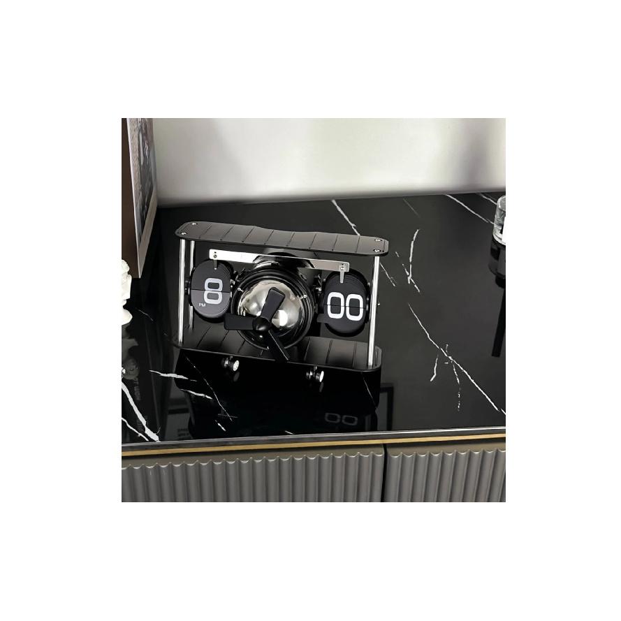 Mechanical Flip Flip Clock Propeller Design Airplane Flip Flip Clock Home Decor Decorative Quiet for Office