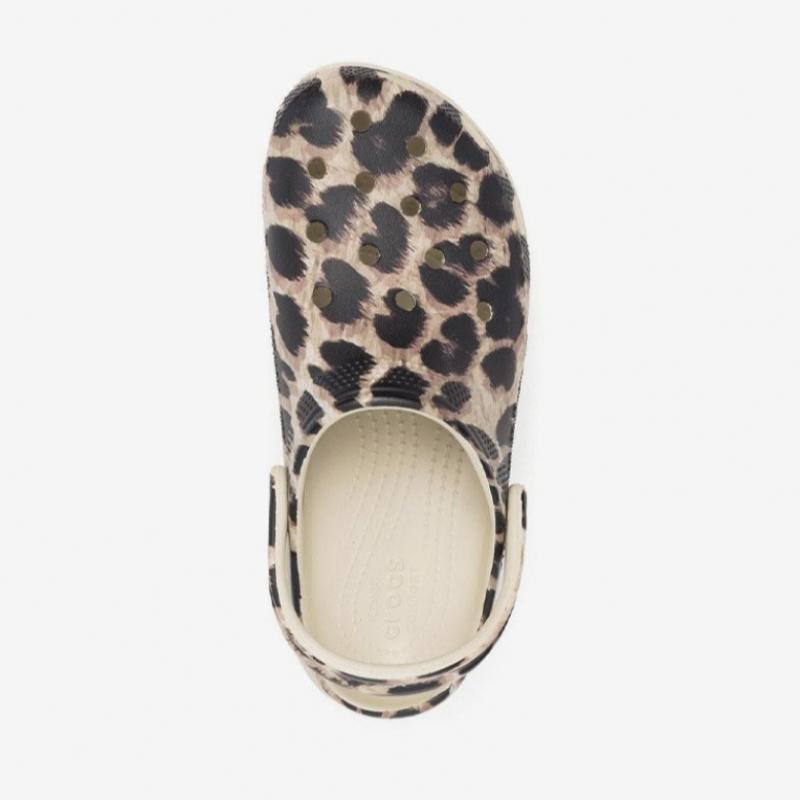 Crocs Мужские сандалии на платформе с анималистичным принтом Мульти Cr207844