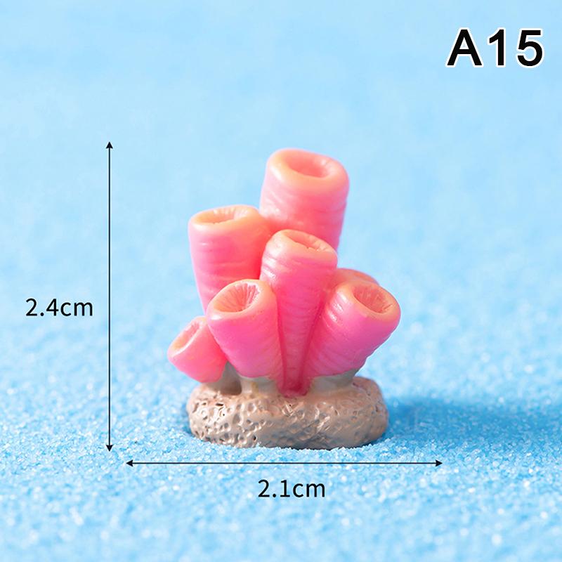 Mini Ocean Figurine Resin Ornaments Cute Marine Life Sea Animals Tiny Statue Aquarium Home Desktop Micro Landscape Decor