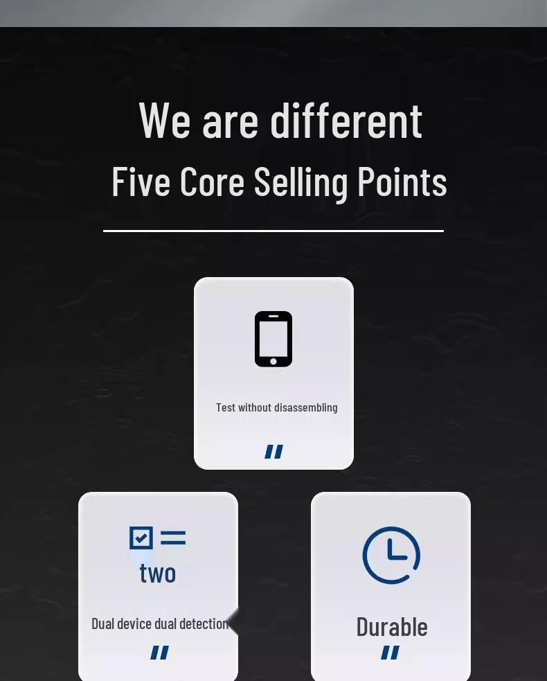 Universal Mobile Tail Plug Tester: Android & Apple Compatibility, No Disassembly Required