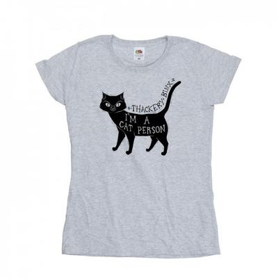 Женская/женская хлопковая футболка Hocus Pocus A Cat Person