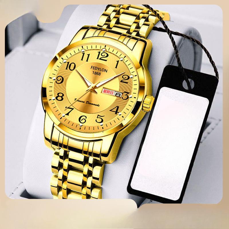 Мужские часы Мужские часы Большие цифровые водонепроницаемые кварцевые часы для пожилых людей Часы