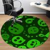 1pc Ghostly Fun Office Round Area Rug, Indoor Mat Suitable For Office, Under Office Chairs Bedroom Living Room Home Decor, Room Deco