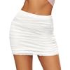 Women's Hip Skirt Pleated Elastic Tight Sexy Short Skirt
