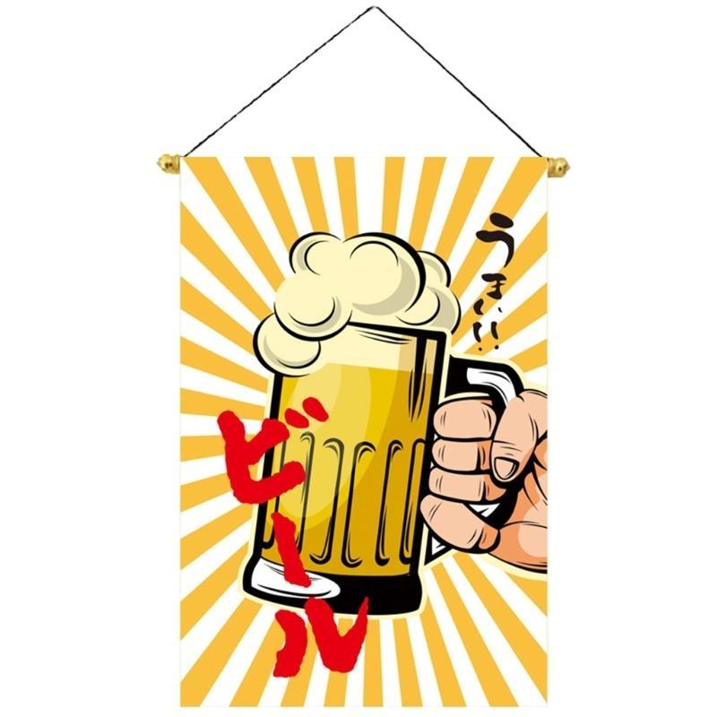 Баннеры для суши-ресторана, Японский стиль, Узор с кошками удачи, Подвесные флаги, Ткань Оксфорд, Украшение для дверного проема винного дома