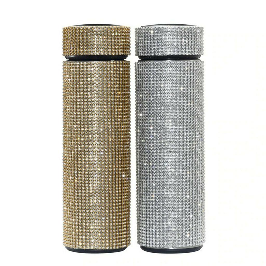 Creative Diamond Thermo Bottle Water Bottle Stainless Steel Smart display 00ml