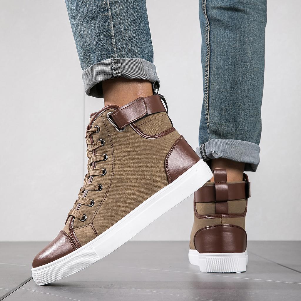 Fashion New Arrival Men's High Top Casual Shoes Summer High Top Sneakers High Quality Retro Fashion Men Boots Work Boots for Men 2024