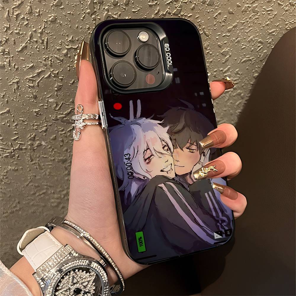 Чехол для телефона Нагито Хаджиме Комахина для iPhone 15,16,12,14,13,17,11,E,Pro,Max,Plus,Air,Mini Черный ТПУ Чехол