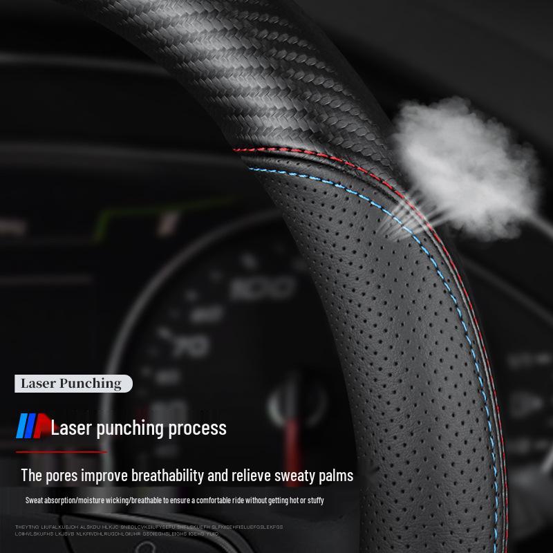 Genuine Leather Steering Wheel Cover for MG6/HS/5, Roewe ZS/3