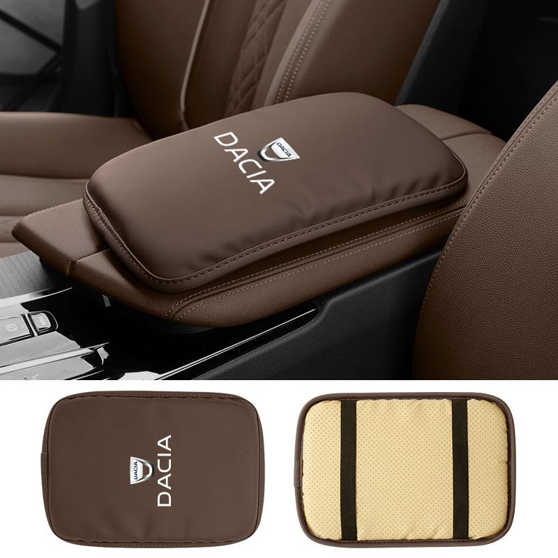 BGS1 Leather Car Armrest Mat Heighten Mat Armrest Protector Cushion For Dacia Duster Logan Sandero Stepway Dokker Lodgy MCV 2019 Spri